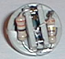 LED socket with resistors