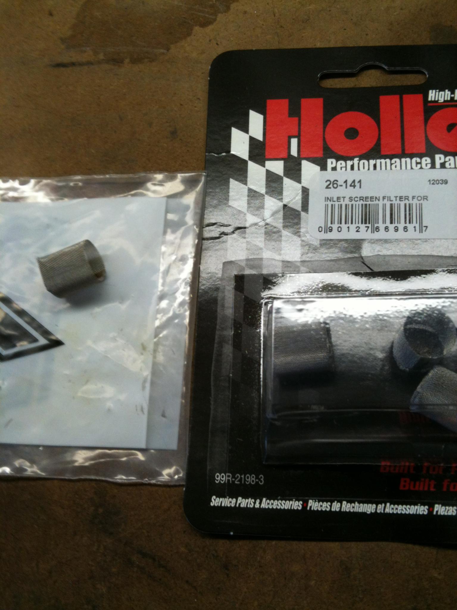 Holley 4160 and Fuel Filter - Third Generation F-Body Message Boards