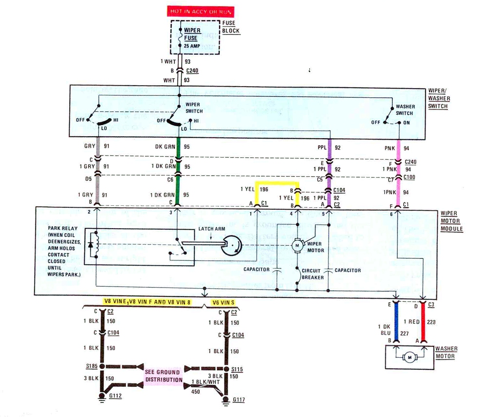 84 Chevy Wiper Motor Wiring Diagram - Wiring Diagram Networks
