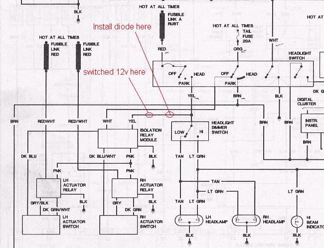1986 Headlight wiring schematics requested. - Third Generation F-Body