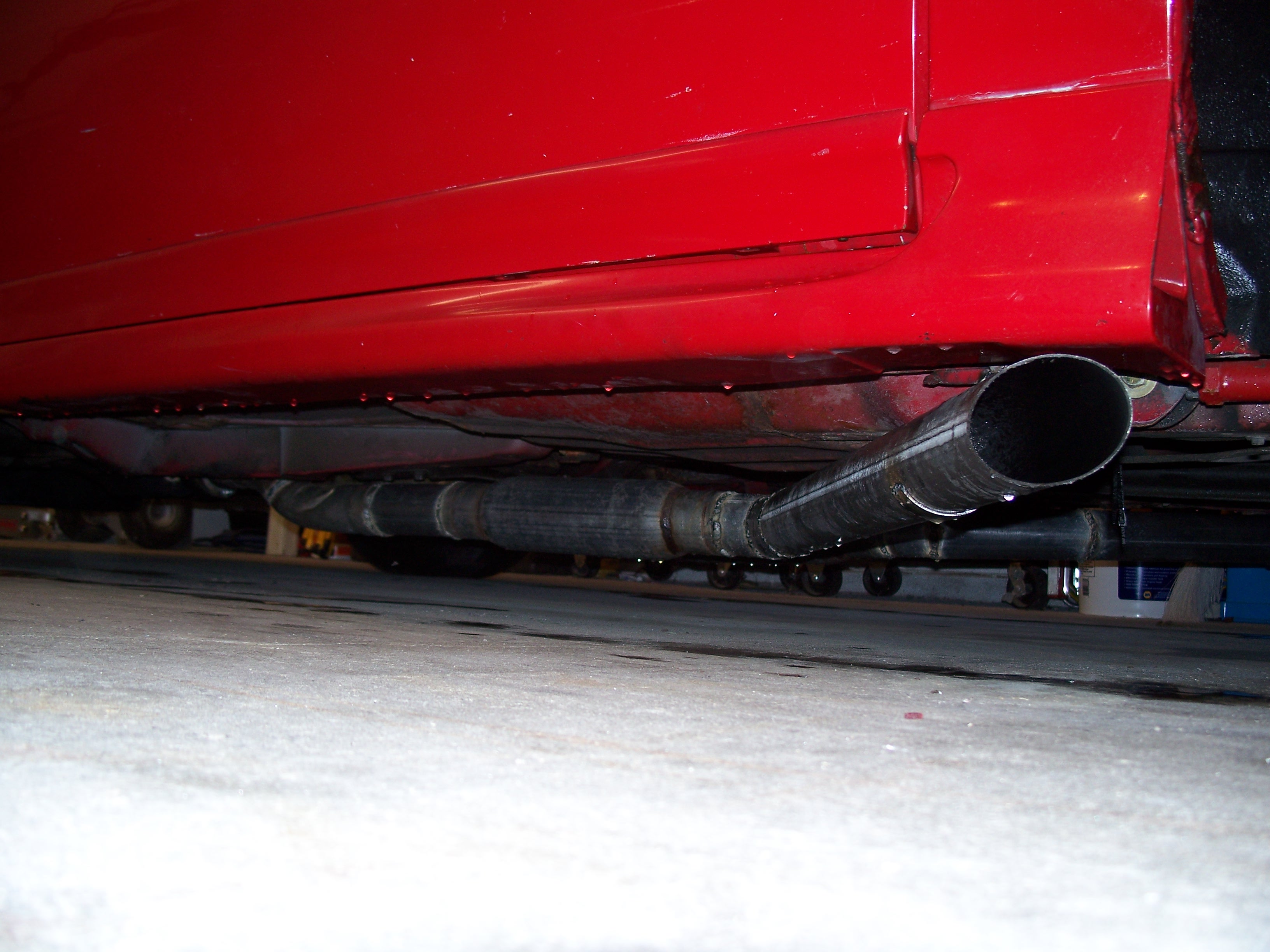 What are the downsides of dumping exhaust before rear axle? - Third
