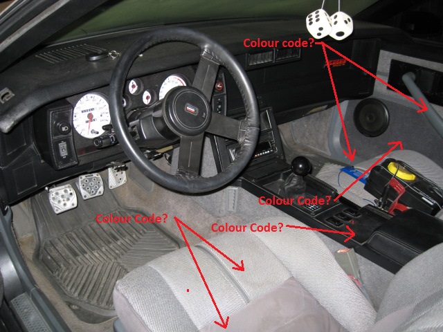 Interior 1988 Camaro Colour Codes Third Generation F Body