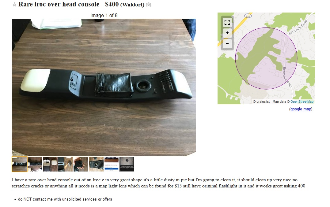 Craigslist finds, good and bad - Page 2 - Third Generation ...