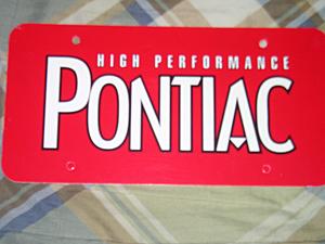 HIGH PERFORMANCE PONTIAC MAGAZINE License Plate!-p1010077.jpg