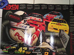 1991 NASCAR PONTIAC MOTORSPORTS WALL CALENDAR-19&quot;x 24&quot; ULTRA RARE!-p1010002.jpg