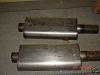 two edelbrock stainless mufflers  plus shipping-c-documents-settings-owner