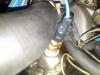 How bad would this turn out, rubbing on this hose?-fan-switch-against-radiator