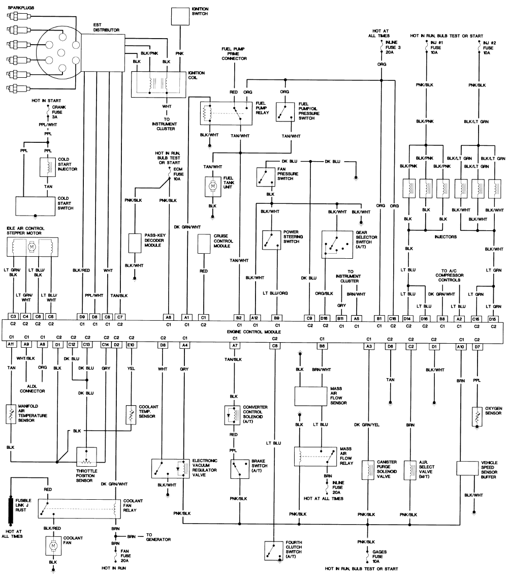 Diagram  1994 Firebird Wiring Diagram