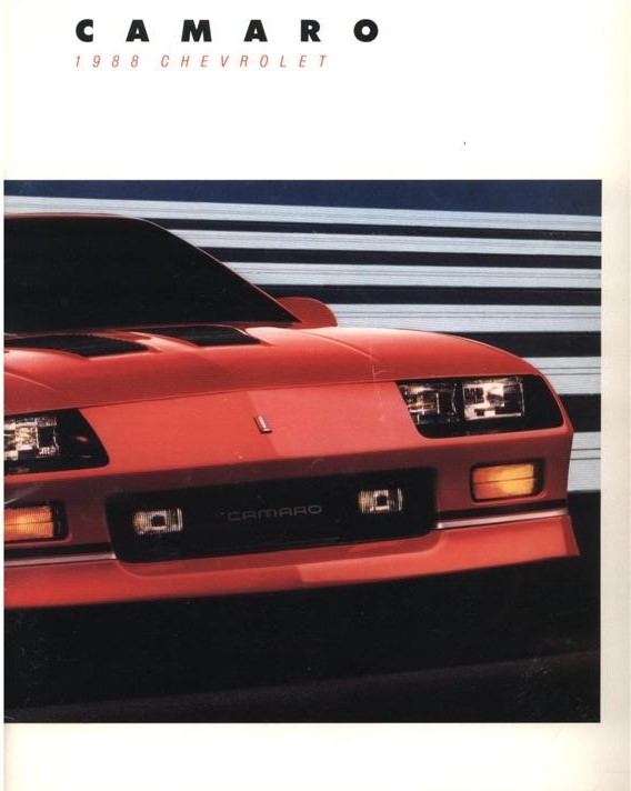 1988 Chevrolet Camaro Sales Brochure