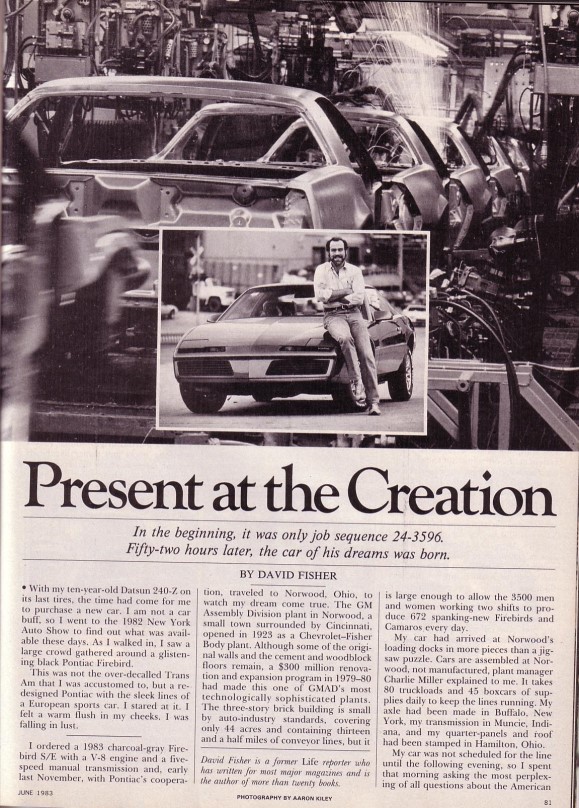 Present at the Creation - Car and Driver - June 1983