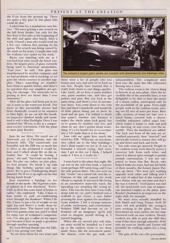 Present at the Creation - Car and Driver - June 1983
