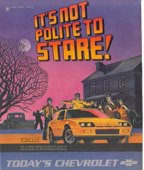1986 Camaro Halloween Ad