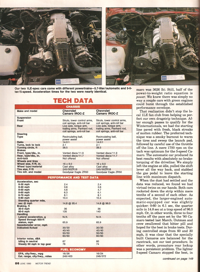 Secret Chevys - Motor Trend - June 1990