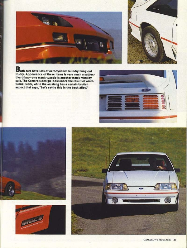 Road & Track - 1988 Camaro IROC-Z VS 1988 Mustang 5.0 HO