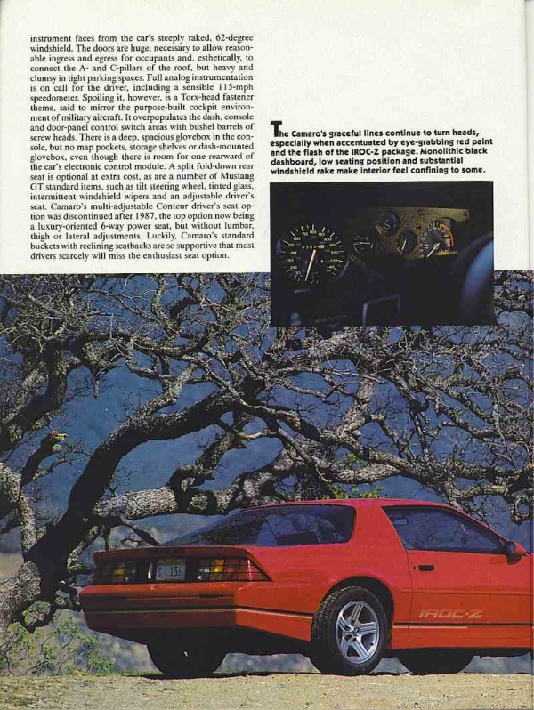 Road & Track - 1988 Camaro IROC-Z VS 1988 Mustang 5.0 HO