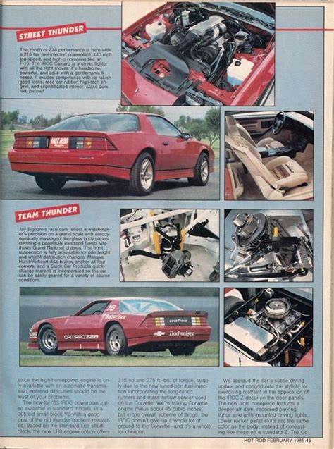 Thunder to Go Hot Rod February 1985